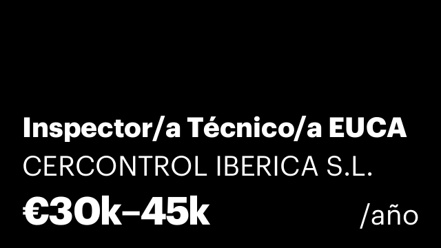 Inspector/a Técnico/a EUCA
