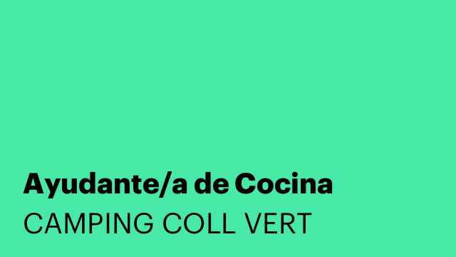 Ayudante/a de Cocina