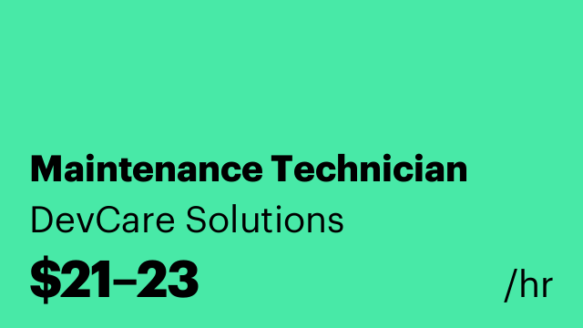 Maintenance Technician