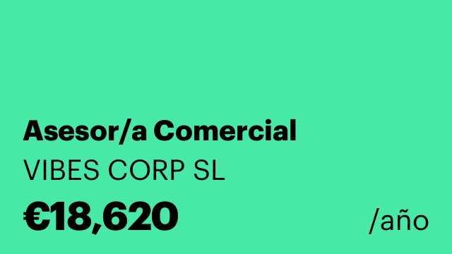 Asesor/a Comercial