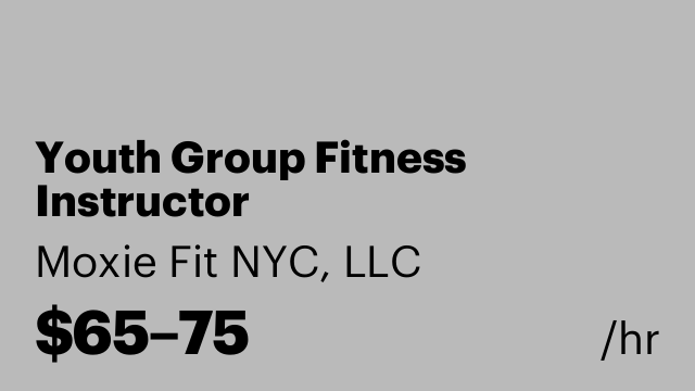 Youth Group Fitness Instructor