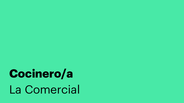 Cocinero/a