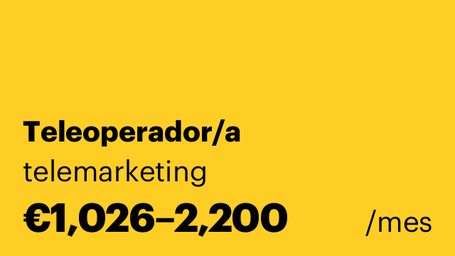 Teleoperador/a