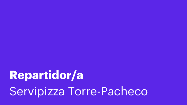 Repartidor/a