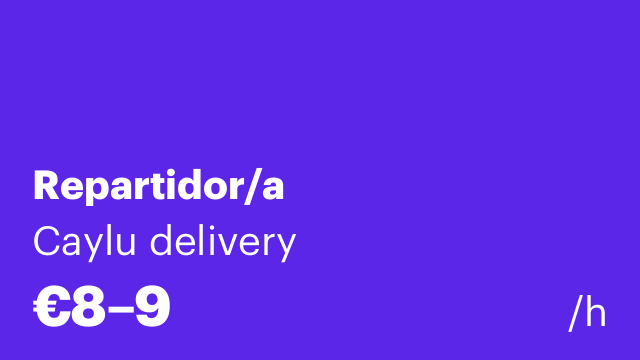 Repartidor/a