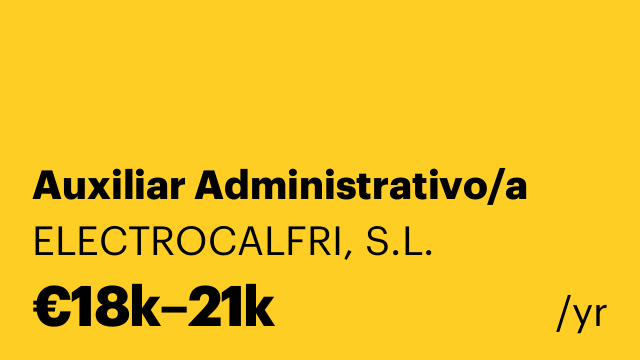 Auxiliar Administrativo/a
