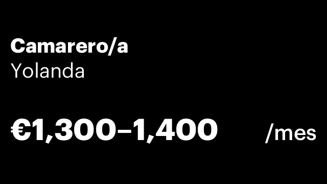 Camarero/a