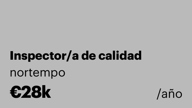 Inspector/a de calidad