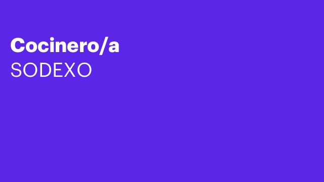 Cocinero/a