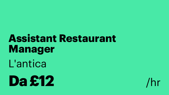 Assistant Restaurant Manager