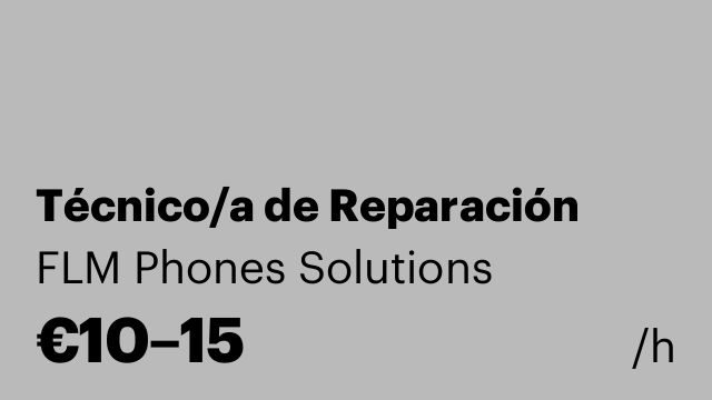 Técnico/a de Reparación