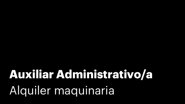 Auxiliar Administrativo/a