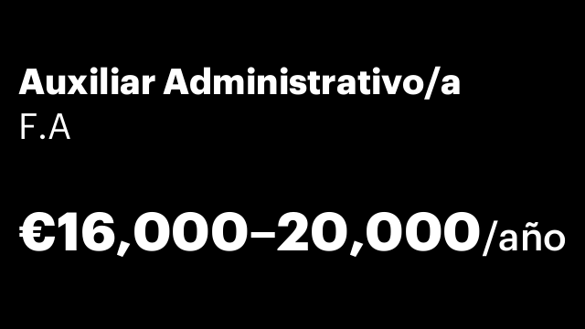Auxiliar Administrativo/a