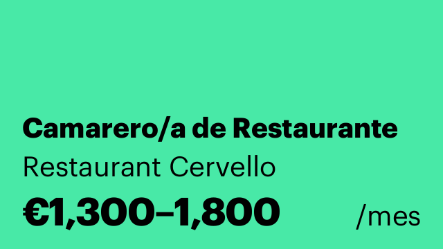 Camarero/a de Restaurante