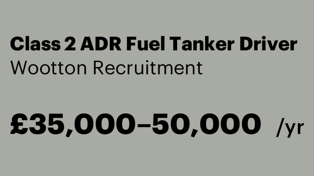 Class 2 ADR Fuel Tanker Driver