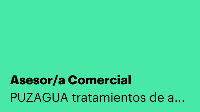 Asesor/a Comercial