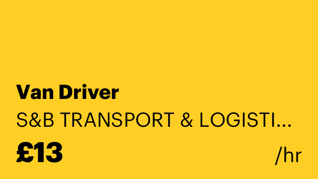 Van Driver