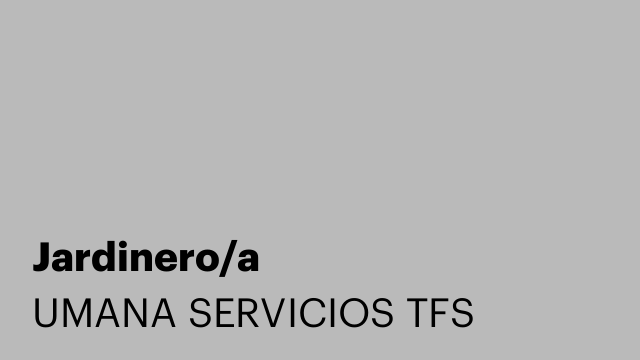 Jardinero/a