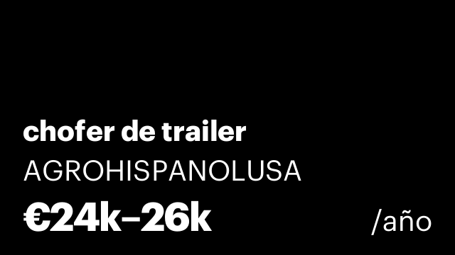 chofer de trailer
