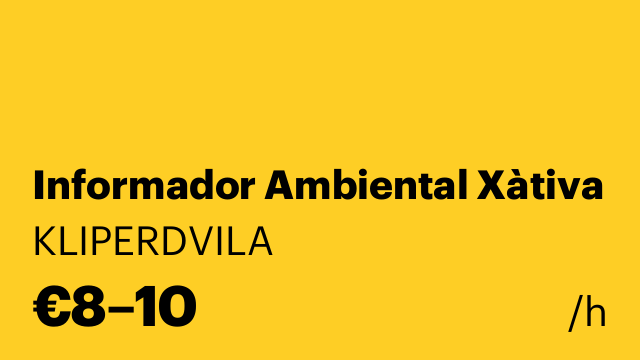 Informador Ambiental Xàtiva