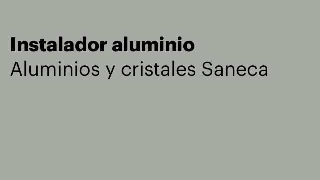 Instalador aluminio