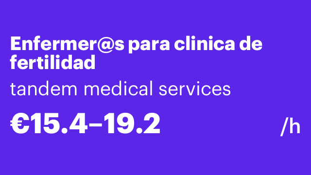 Enfermer@s para clinica de fertilidad
