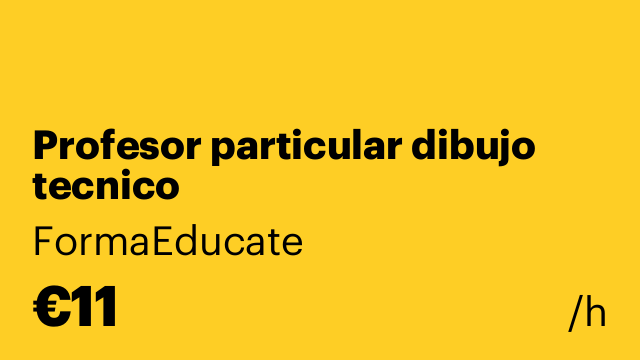 Profesor particular dibujo tecnico