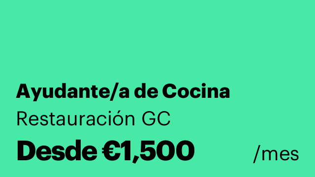 Ayudante/a de Cocina