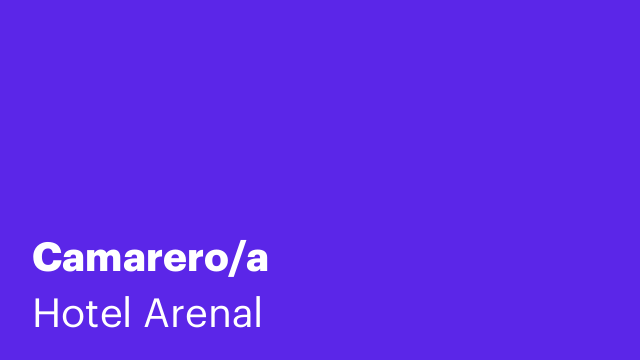 Camarero/a