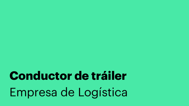 Conductor de tráiler
