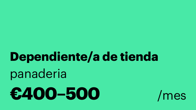 Dependiente/a de tienda