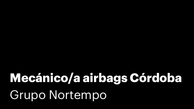 Mecánico/a airbags Córdoba