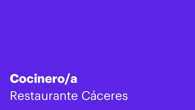 Cocinero/a