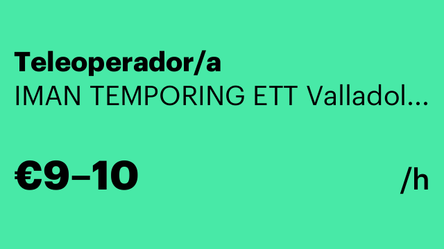 Teleoperador/a