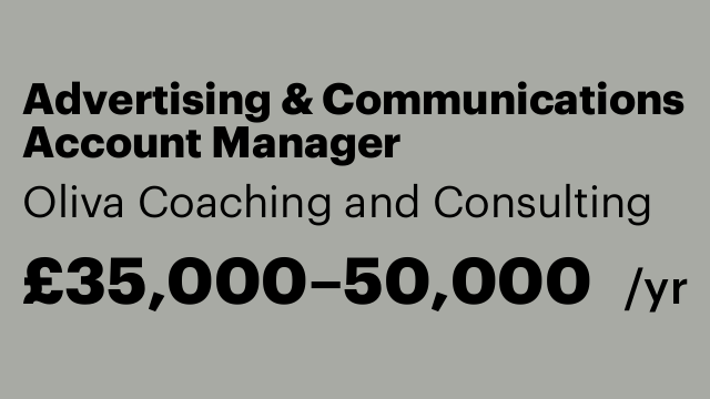 Advertising & Communications Account Manager