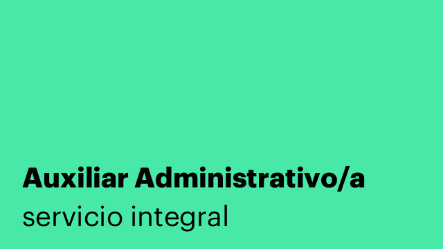 Auxiliar Administrativo/a