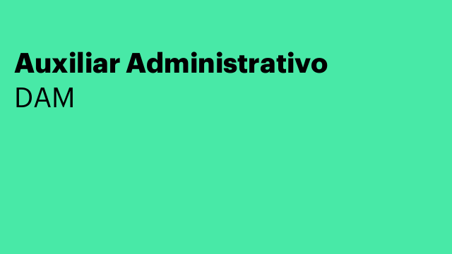 Auxiliar Administrativo