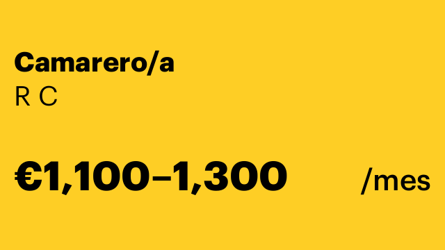 Camarero/a