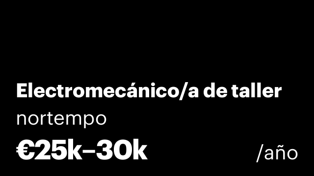 Electromecánico/a de taller