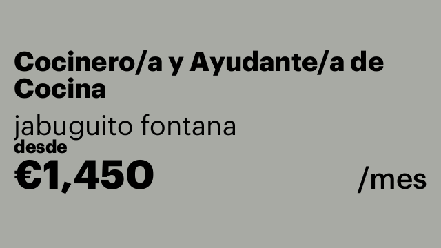 Cocinero/a y Ayudante/a de Cocina