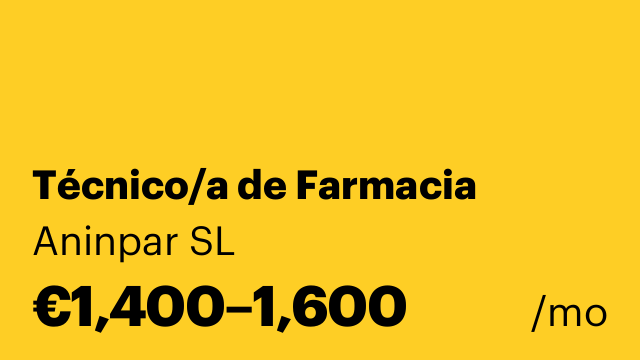 Técnico/a de Farmacia
