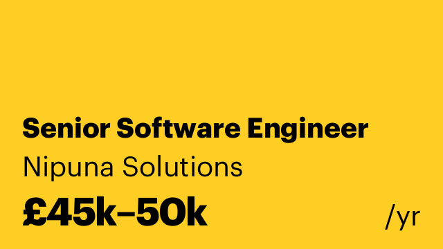 Senior Software Engineer