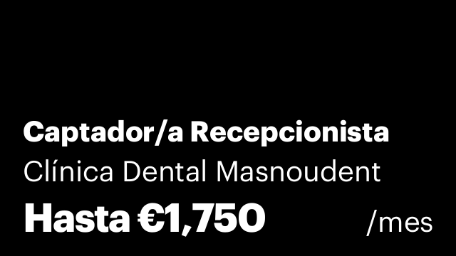 Captador/a Recepcionista