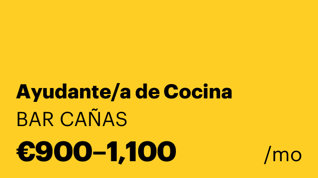 Ayudante/a de Cocina