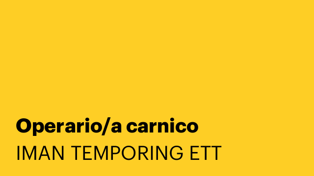 Operario/a carnico