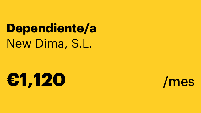 Dependiente/a