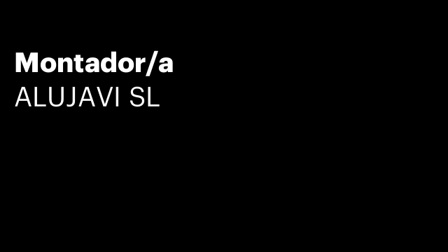 Montador/a