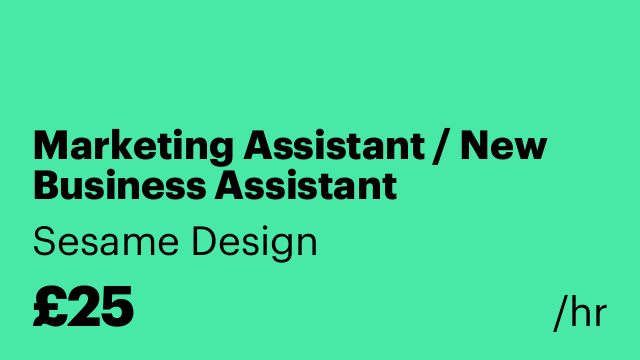 Marketing Assistant / New Business Assistant