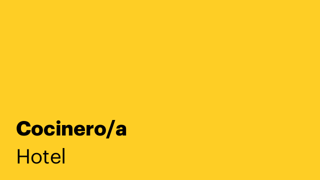 Cocinero/a