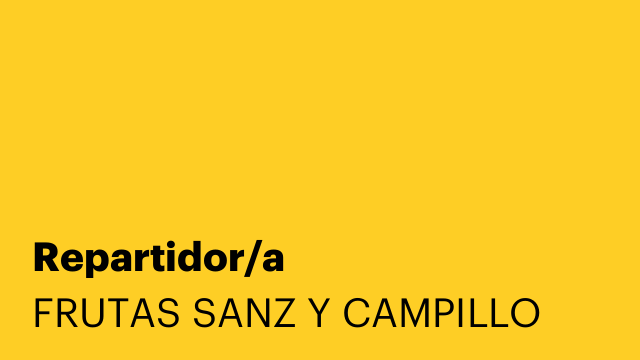 Repartidor/a